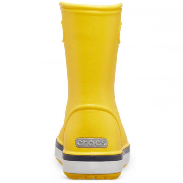 Детские резиновые сапоги Crocs Crocband Rain Boot kids Yellow/Navy 29р (C12) 17,5-18,3см 842-26 фото