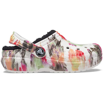 Детские зимние кроксы Crocs Classic Kids Lined Tie Dye Clog Black/Multi 24р (C7) 13,2-14,0см 833-26 фото