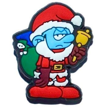 Jibbitz Smurf Santa | Джибітс Смурф Санта №298 298 фото