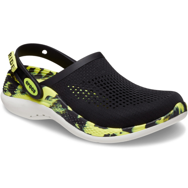 Сабо Crocs LiteRide 360 Marbled Clog Black/Citrus 36р (M4/W6) 22,5&ndash;23см 1649748866 фото
