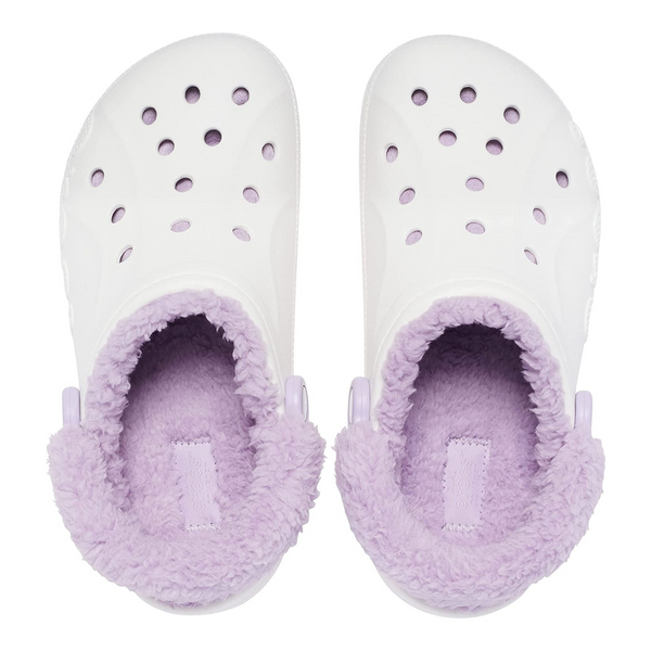Зимние утепленные сабо Crocs Baya Lined Fuzz-Strap White 39р (M7/W9) 25&ndash;25,5 см 206633-4HE фото