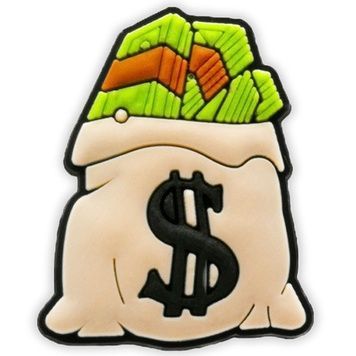 Jibbitz Money Bag | Джибітс Мішок з грошима №257 257 фото