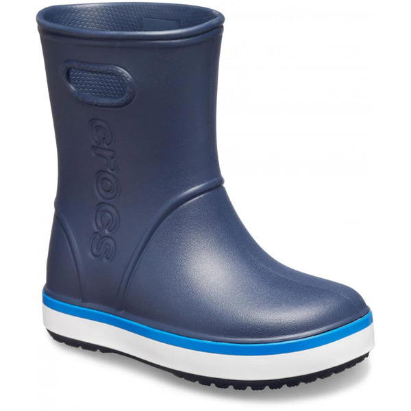 Детские резиновые сапоги Crocs Crocband Rain Boot kids Navy/Bright Cobalt 24р (C7) 13,2-14,0см 840-26 фото