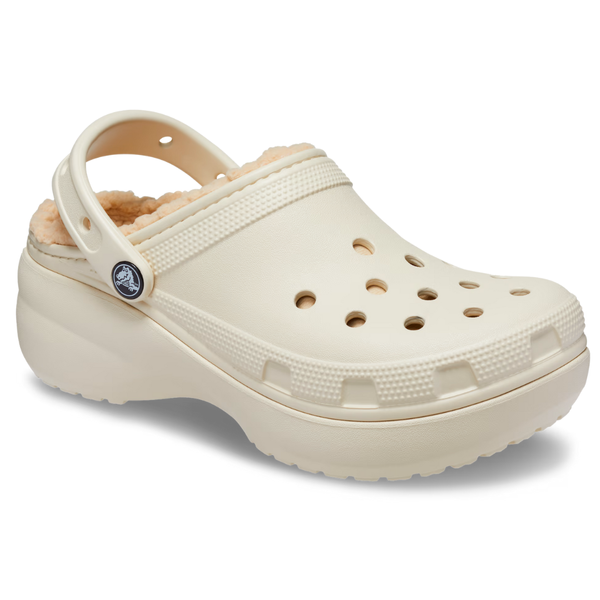 Зимние сабо Crocs Classic Platform Lined Clog Bone 36р (M4/W6) 22,5&ndash;23см 681-42 фото