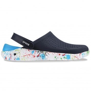 Сабо Crocs LiteRide Clog Кляксы Navy/white 36р (M4/W6) 22,5&ndash;23см WOWS-D110 фото
