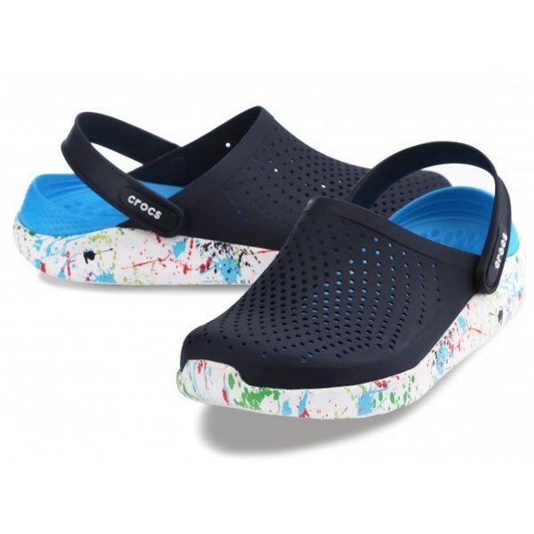 Сабо Crocs LiteRide Clog Клякси Navy/white 36р (M4/W6) 22,5&ndash;23см WOWS-D110 фото