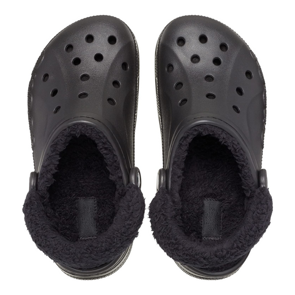 Зимние утепленные сабо Crocs Baya Lined Fuzz-Strap Clogs Black/Black 36р (M4/W6) 22,5&ndash;23см 206633-4HE фото