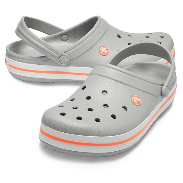 Сабо Crocs Crocband Clog Light Grey/Bright Coral 36р (M4/W6) 22,5&ndash;23см 1592734989 фото