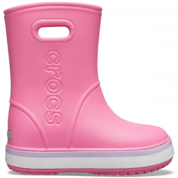Детские резиновые сапоги Crocs Crocband Rain Boot kids Lemonade/Lavender 33р (J2) 20,1-20,8см 841-26 фото