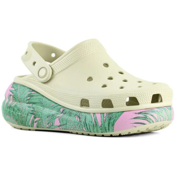 Сабо на высокой платформе Crocs Classic Crush Clog Spring Break Vanilla/Multi 36р (M4/W6) 22,5&ndash;23см 787-42 фото