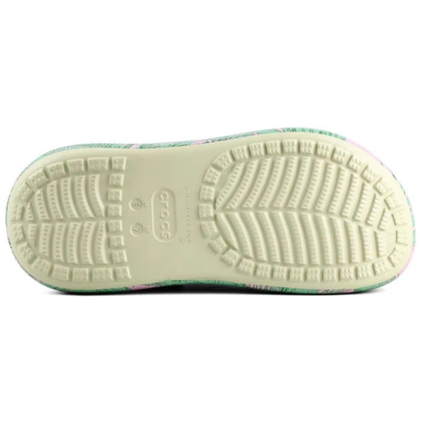 Сабо на высокой платформе Crocs Classic Crush Clog Spring Break Vanilla/Multi 36р (M4/W6) 22,5&ndash;23см 787-42 фото