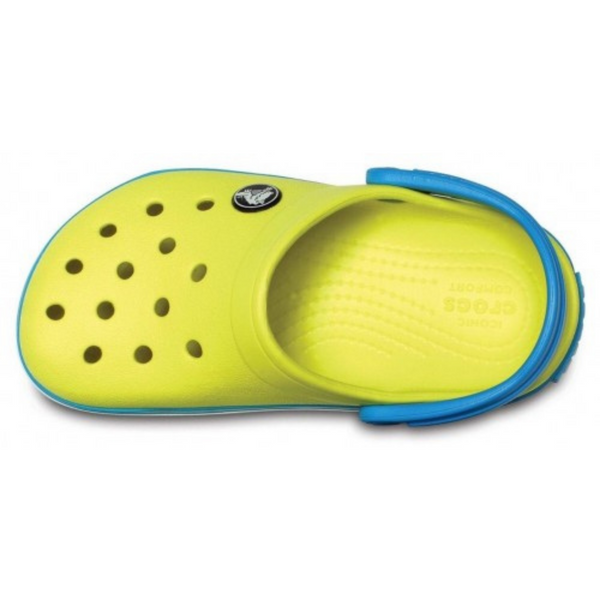 Сабо Crocs Crocband Kids' Clog Tennis Ball Green/Ocean 24р (C7) 13,2-14,0см 1589455263 фото